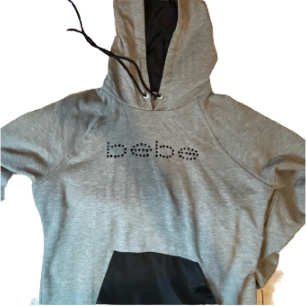 💖2/$10Bebe sweatshirt L grey